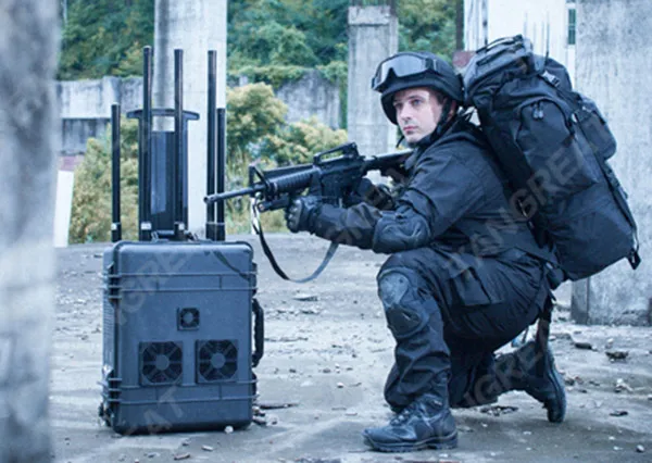 Paramilitary use of signal jammers